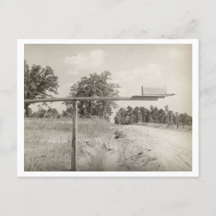 Carte Postale Boîte aux lettres rurale vintage dans les années 1