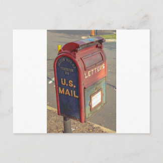 Carte Postale Boîte aux lettres vintage
