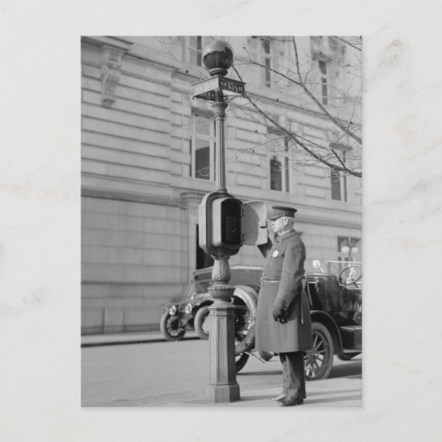 Carte Postale Boîte d'appel de police (Devant)