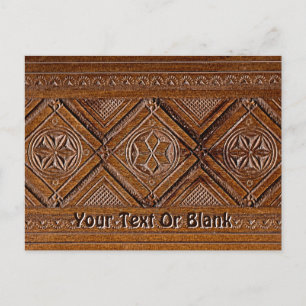 Carte Postale Boîte en bois sculpté russe