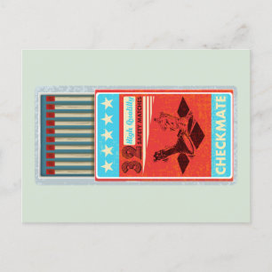 Carte Postale Boîte rétro de correspondances pop art