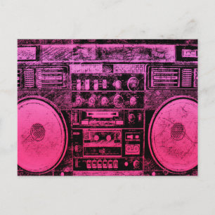Carte Postale boite rose