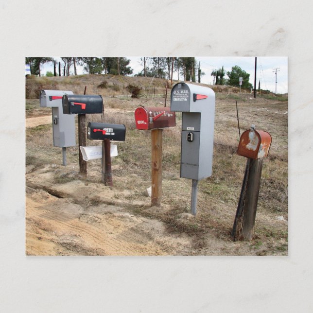 Carte Postale Boîtes aux lettres côté route en Murrieta, CA (Devant)