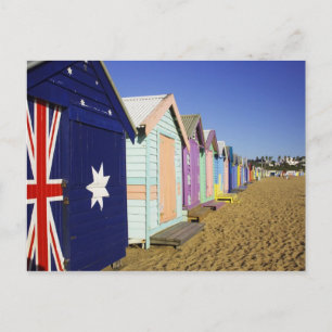 Carte Postale Boîtes de bain, Middle Brighton Beach, Port