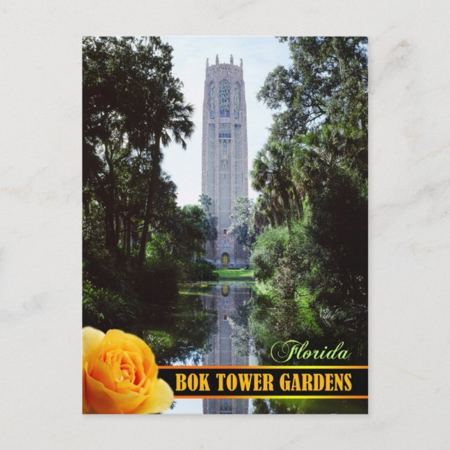Carte Postale Bok Tower Gardens and Singing Tower, Floride (Devant)