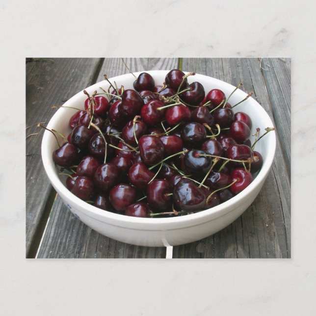 Carte Postale Bol de cerises (Devant)