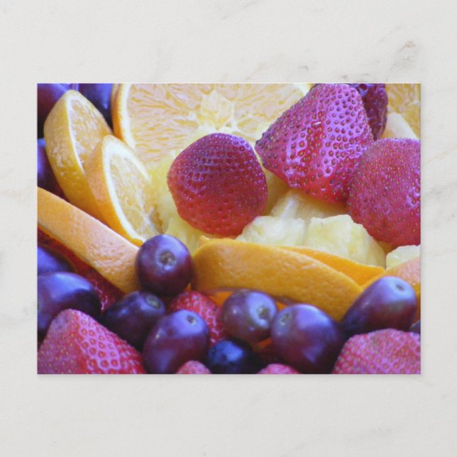 Carte Postale Bol de fruits (Devant)
