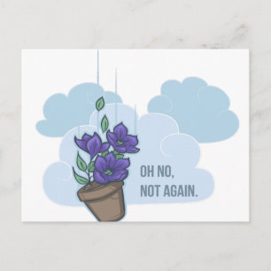 Carte Postale Bol de Petunias