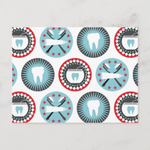Carte Postale Bold Dentistry Pattern