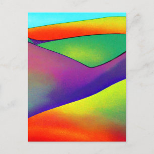 Carte Postale Bold Rainbow Hills