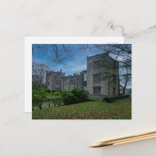 Carte Postale Bolling Hall, Bradford (Devant/Arrière en situation)