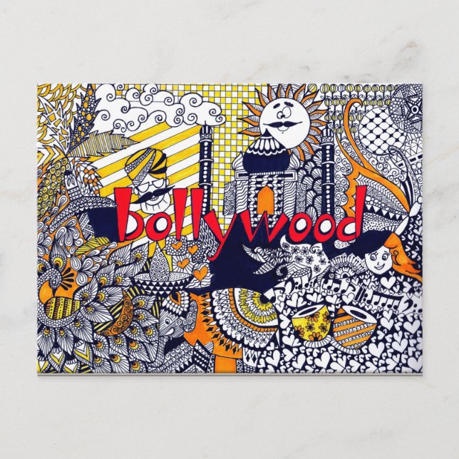 Carte postale Bollywood (Devant)