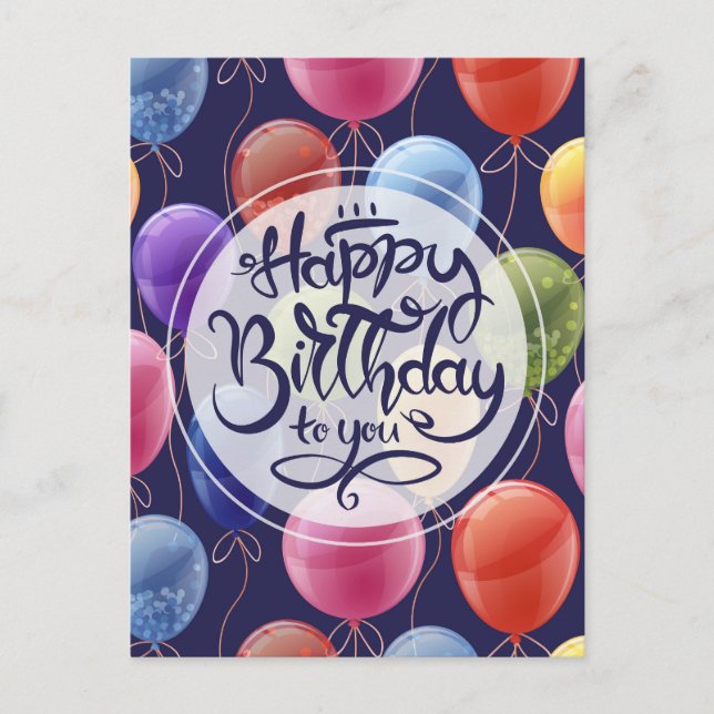 Carte Postale Bon Anniversaire (Devant)