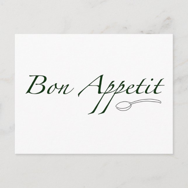 Carte Postale Bon Appetit (Devant)
