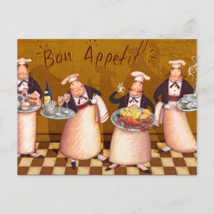 Carte Postale Bon Appétit