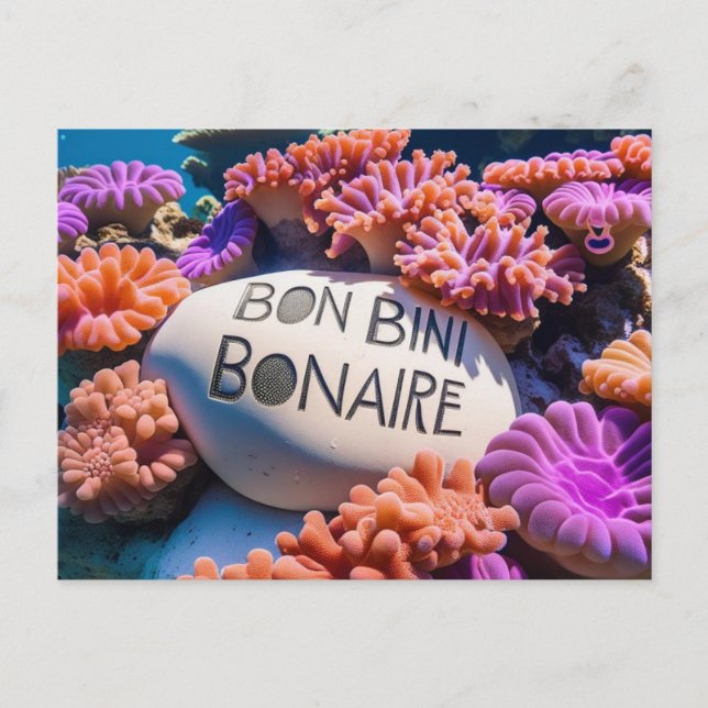 Carte postale Bon bini bonaire (Devant)