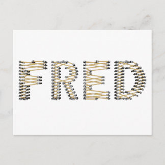 Carte Postale Bon logo FRED
