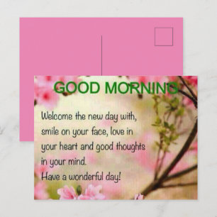 CARTE POSTALE BON MATIN