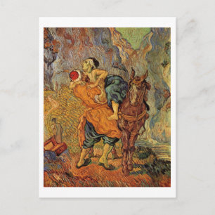 Carte Postale Bon Samaritain (après Delacroix), Vincent van Gogh