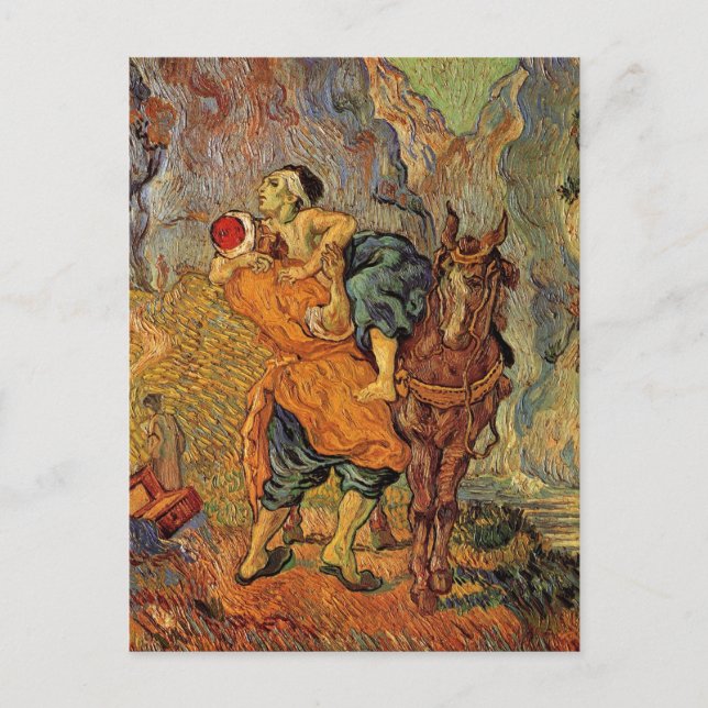 Carte Postale Bon Samaritain (après Delacroix), Vincent van Gogh (Devant)