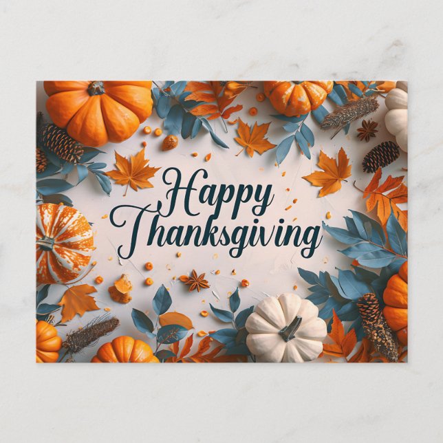 Carte postale bon thanksgiving (Devant)