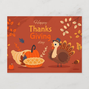 Carte postale bon thanksgiving