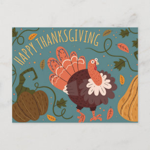 Carte postale bon thanksgiving