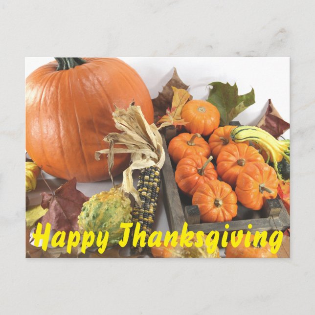 Carte postale bon thanksgiving (Devant)
