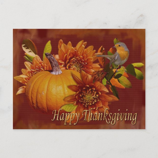 Carte postale bon thanksgiving (Devant)