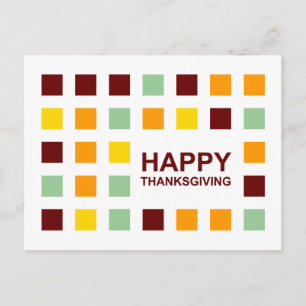 Carte Postale Bon thanksgiving Mod Carrés