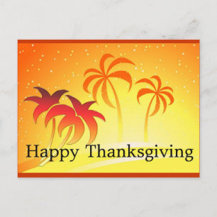 Carte postale Bon thanksgiving Palm Tree
