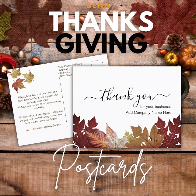 Carte Postale Bon thanksgiving personnalisé (Créateur téléchargé)