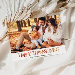 Carte Postale Bon thanksgiving photo couleur automne