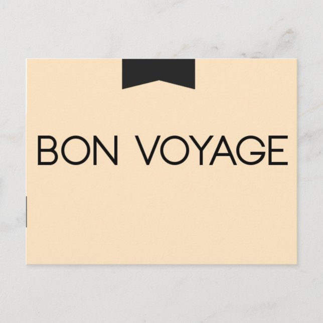 CARTE POSTALE BON VOYAGE (Devant)