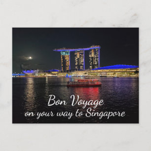 Carte Postale Bon Voyage - À Singapore Marina Bay Sands