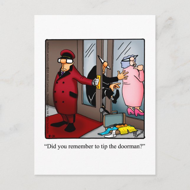 Carte postale Bon Voyage Humour (Devant)