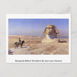 Carte Postale Bonaparte Avant Le Sphinx Par Jean-Leon Gerome