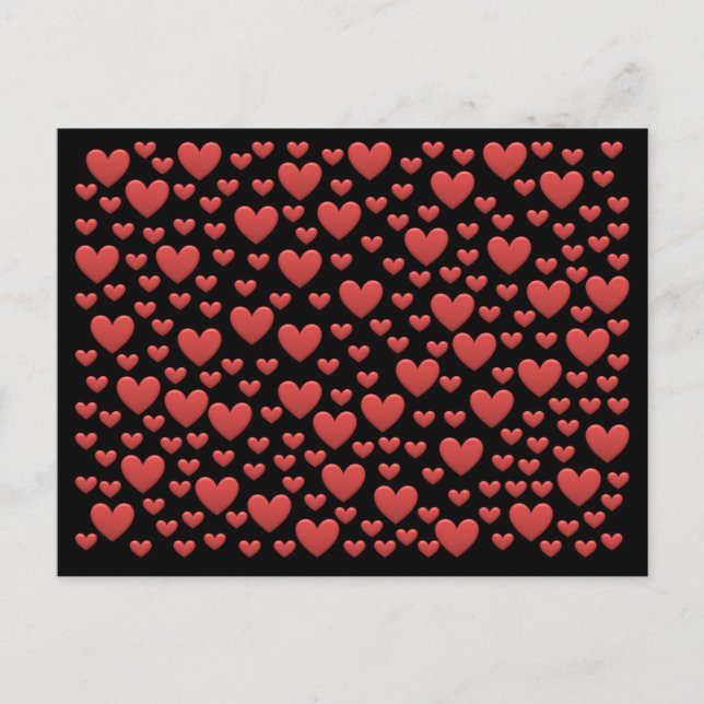 Carte Postale BonBon Rainbow Love Hearts (Devant)