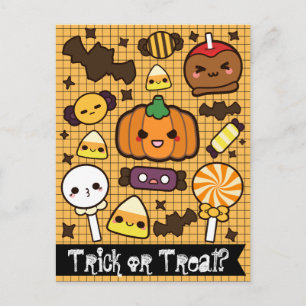 Carte Postale Bonbons d'Halloween