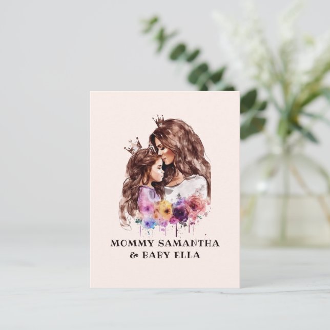 Carte Postale Bond adorable maman et fille (8) (Debout devant)