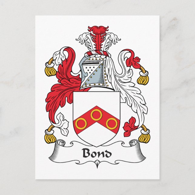 Carte Postale Bond Family Crest (Devant)