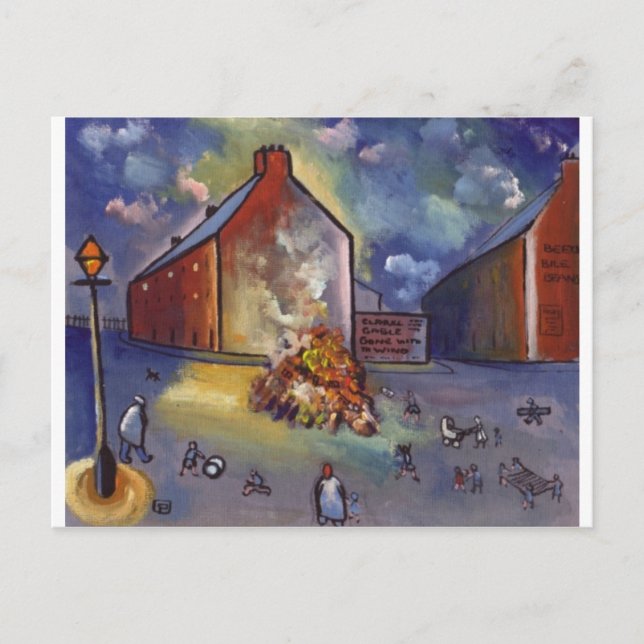 CARTE POSTALE BONFIRE NUIT (Devant)