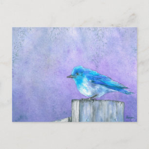 Carte Postale Bonheur d'oiseau bleu