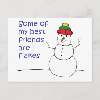 Carte Postale Bonhomme de neige