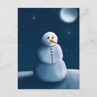 Carte Postale Bonhomme de neige