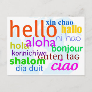 Carte Postale Bonjour