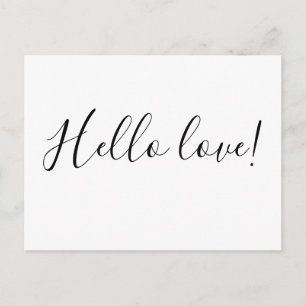Carte Postale Bonjour amour