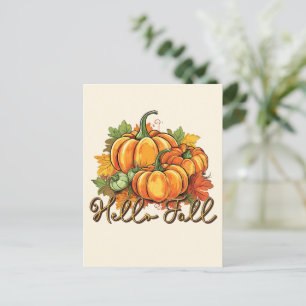 Carte Postale Bonjour automne