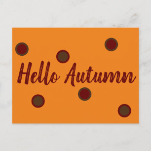 Carte Postale Bonjour automne