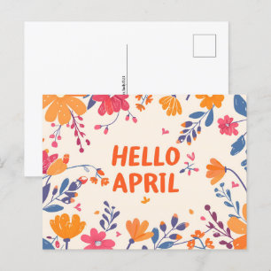 Carte Postale Bonjour Avril, Post-croisement